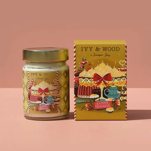 Lemon Meringue Christmas Candle