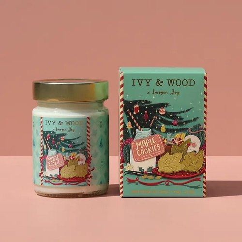 Maple Cookies Christmas Candle