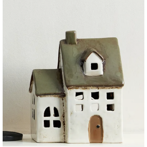 Alsace Tealight Chapel Olive Green