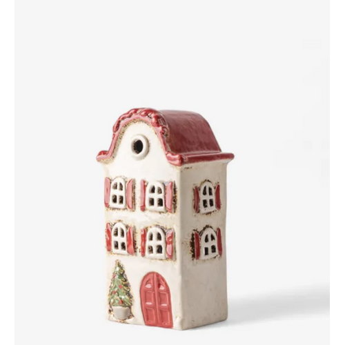 Alsace Tealight Villa w Red Shutters